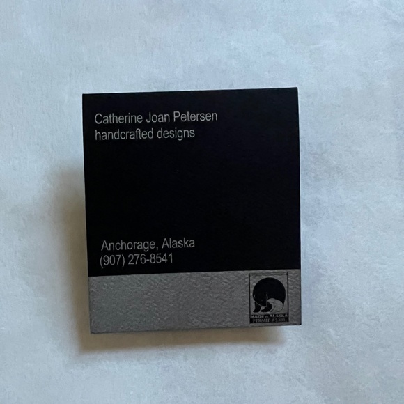 Dragonfly print earrings, Catherine Joan Petersen, new w/o tags, Christmas gift - Picture 5 of 6